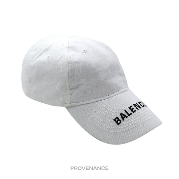 🔴 Balenciaga Embroidered Logo Cap Hat - White - Picture 3 of 10